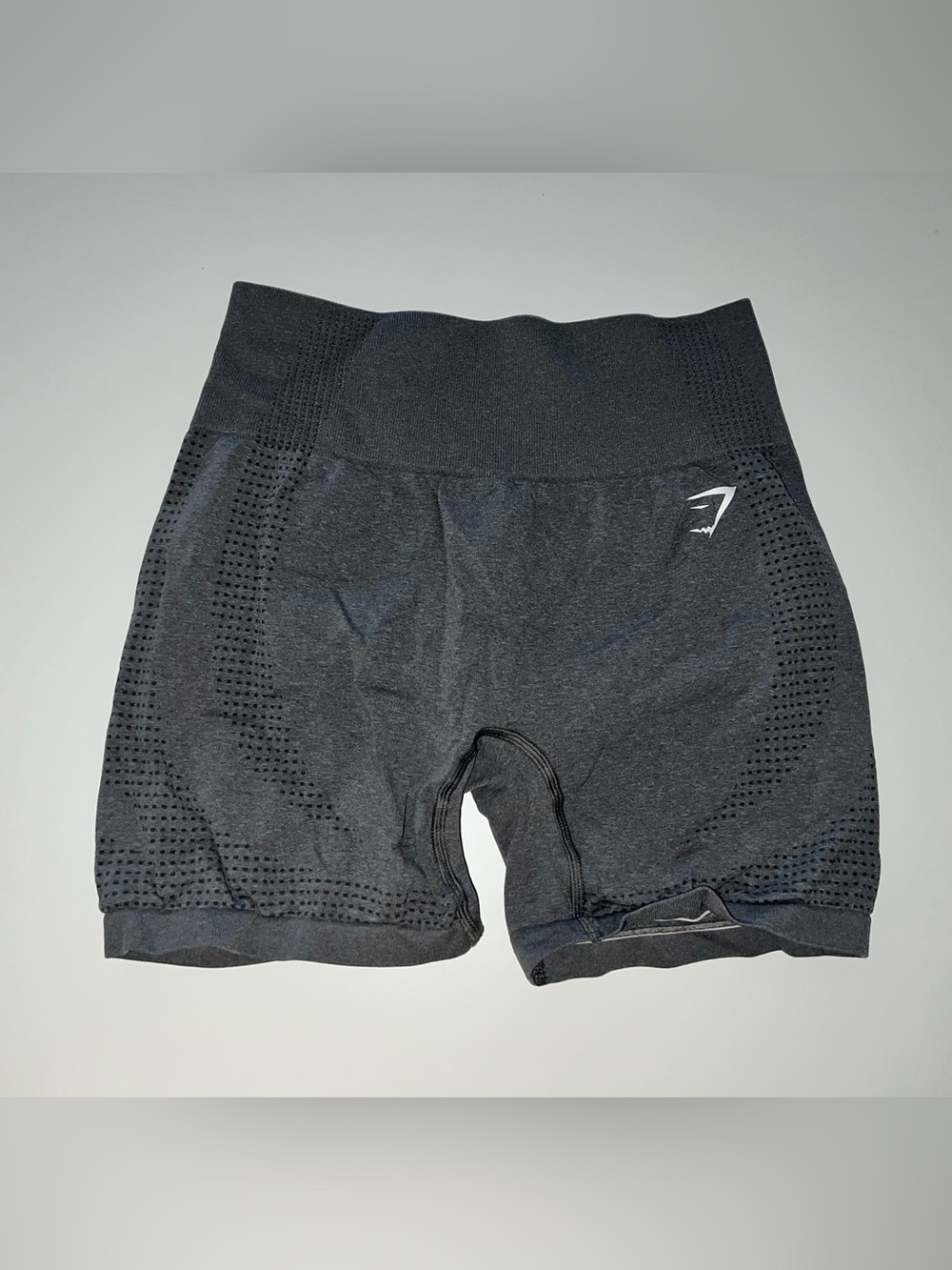 Gymshark Grey Seamless High-Waist Bike Shorts